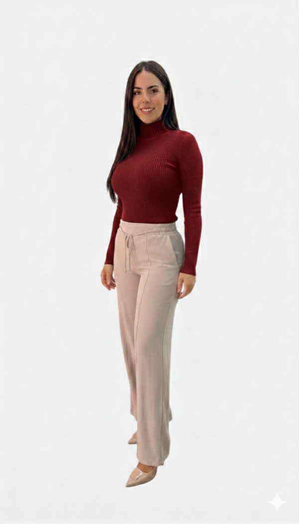 Sueter Cuello Alto Brillo