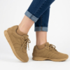 Tenis Urbanos en Cuero Carnaza - Camel Mostaza
