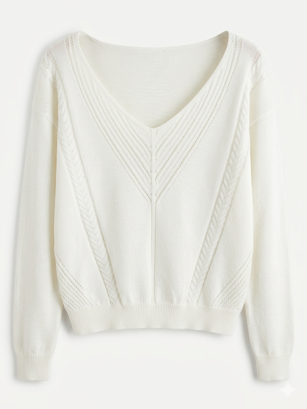 Buzo En Hilo Cuello Off Shoulder