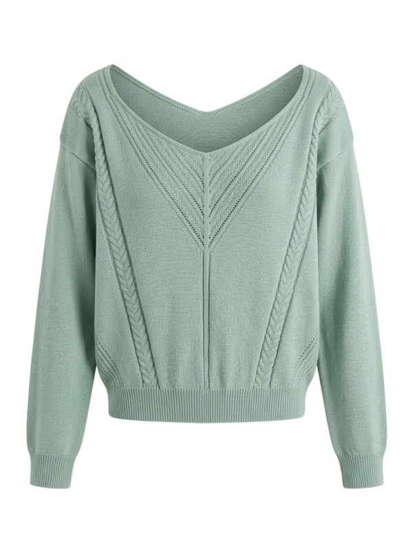 Buzo En Hilo Cuello Off Shoulder