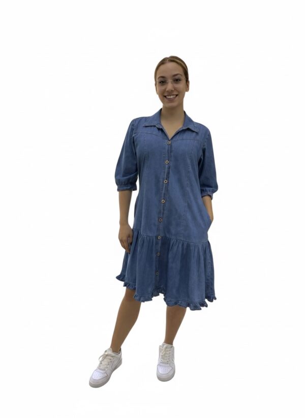 IMG_0680 Vestido Denim "Soft & Ruffles"