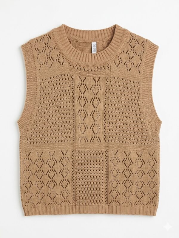 IMG_0851 Chaleco Tejido En Hilo Calado