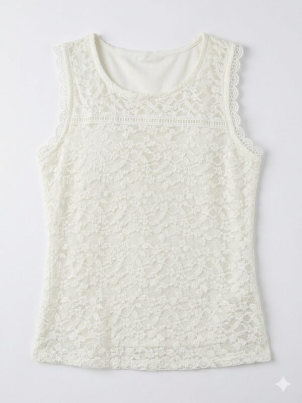 IMG_0905 Blusa de Encaje Floral Con Espalda Descubierta y Lazo Satinado