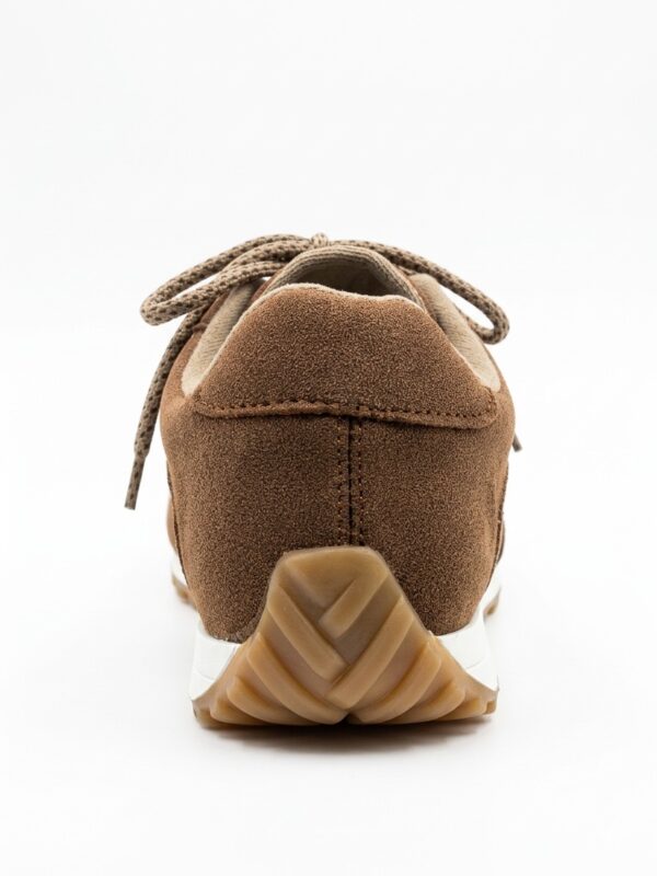 Tenis Casuales en Cuero Carnaza - Marrón Chocolate Profundo