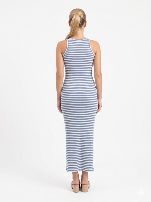 Vestido Midi Ribbed - Elegancia y Confort Ajustable