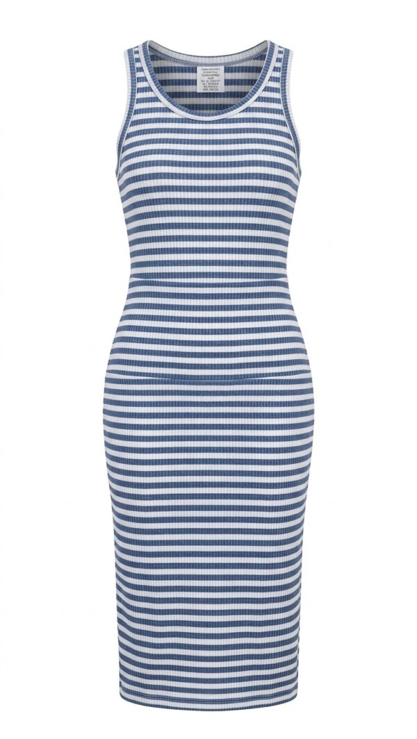Vestido Midi Ribbed - Elegancia y Confort Ajustable