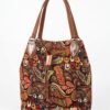 Bolso Tote "Artistic Jacquard" con Cierre de Cordón