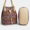 Bolso Tote "Artistic Jacquard" con Cierre de Cordón