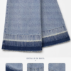 Jeans de pernera ancha con cinturón de lazo en azul claro lavado