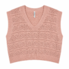 Chaleco de Hilo Oversize Palo De Rosa