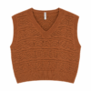 Chaleco de Hilo Oversize Tabaco