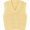 Chaleco de Hilo Oversize Amarillo Soft