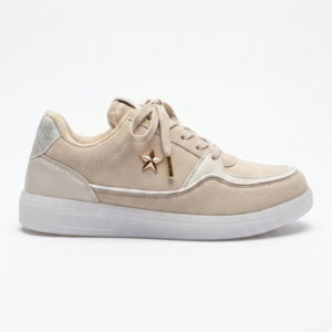 Sneakers Safak Star: Estilo Urbano con Toques Dorados
