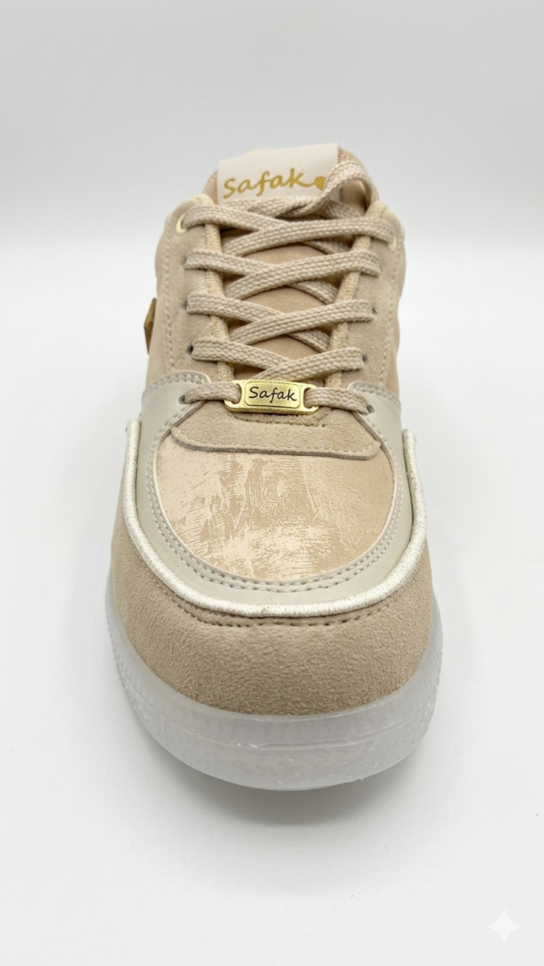 Sneakers Safak Star: Estilo Urbano con Toques Dorados