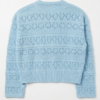 Cardigan Blue Crochet: Delicadeza y Estilo Romántico