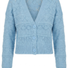 Cardigan Blue Crochet: Delicadeza y Estilo Romántico