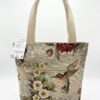 Bolso Tote Presency: Elegancia Floral y Colibrí
