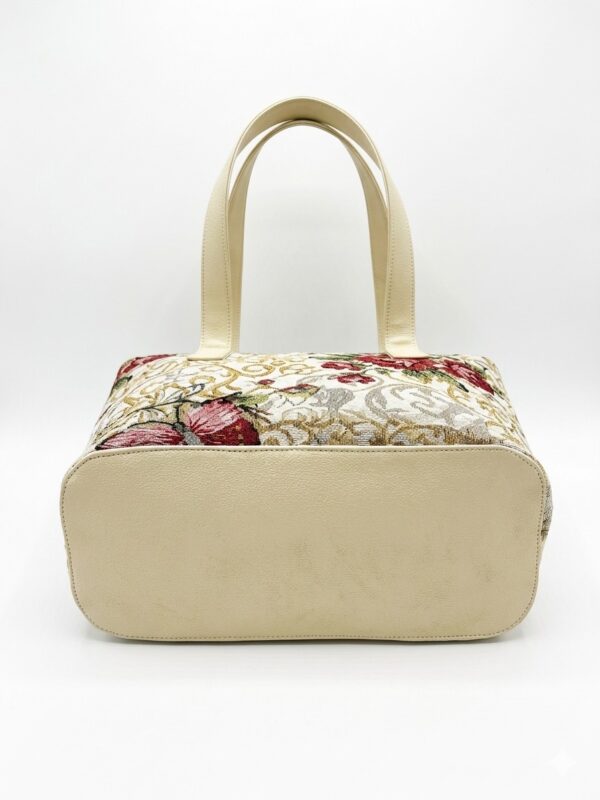 Bolso Tote Presency: Elegancia Floral y Colibrí