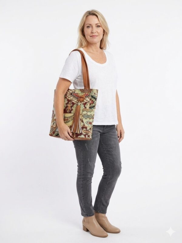 Bolso Tote Presency: Estilo Étnico & Boho Chic