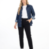 Chaqueta Denim de Botones - Fit Oversize - Micropunto