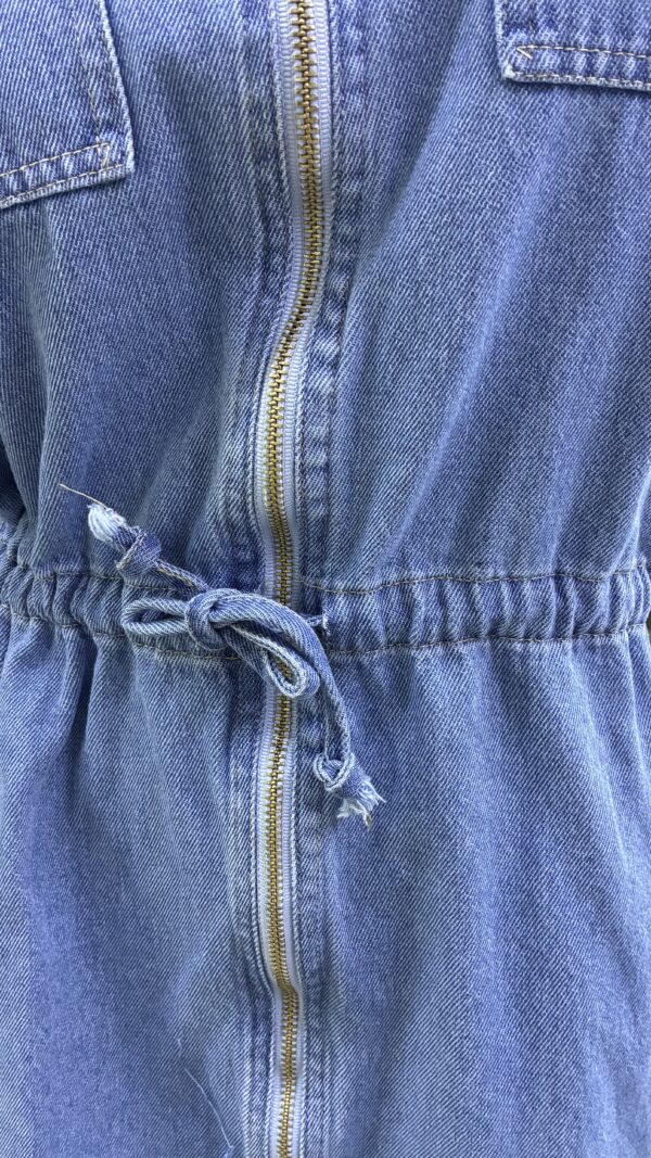Vestido Denim "Utility" - Sin Mangas con Cierre Frontal