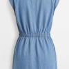 Vestido Denim "Utility" - Sin Mangas con Cierre Frontal