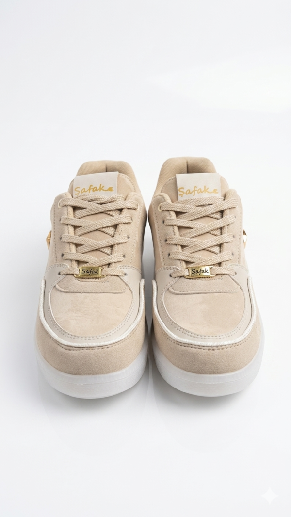 Sneakers Safak Star: Estilo Urbano con Toques Dorados