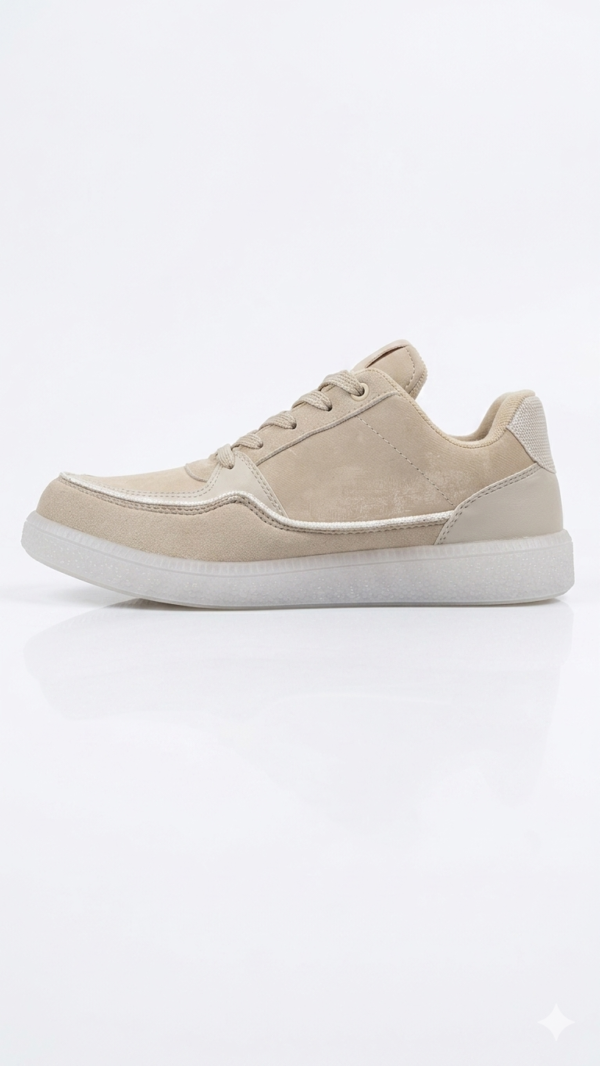 Sneakers Safak Star: Estilo Urbano con Toques Dorados