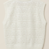Chaleco de Hilo Oversize Blanco