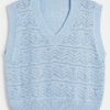 Chaleco de Hilo Oversize Baby Blue