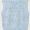 Chaleco de Hilo Oversize Baby Blue