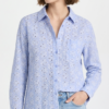 Camisa en Broderie Floral – Azul Cielo