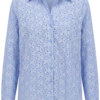 Camisa en Broderie Floral – Azul Cielo