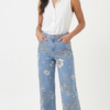 Jeans Wide Leg "Jardín Etéreo"
