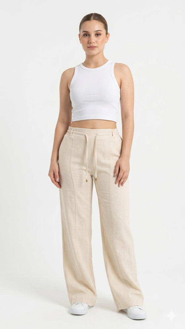Pantalón Palazzo Noir Beige