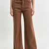 Jean Karoshe Textured Wide Leg – Marrón Café