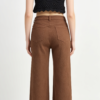 Jean Karoshe Textured Wide Leg – Marrón Café