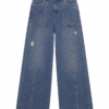 Jean Wide Leg Bloo – Azul Medio Utilitario