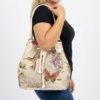 Bolso Tote "Artistic Jacquard Colibri" con Cierre de Cordón