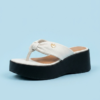 Sandalia Plataforma Thong Marfil