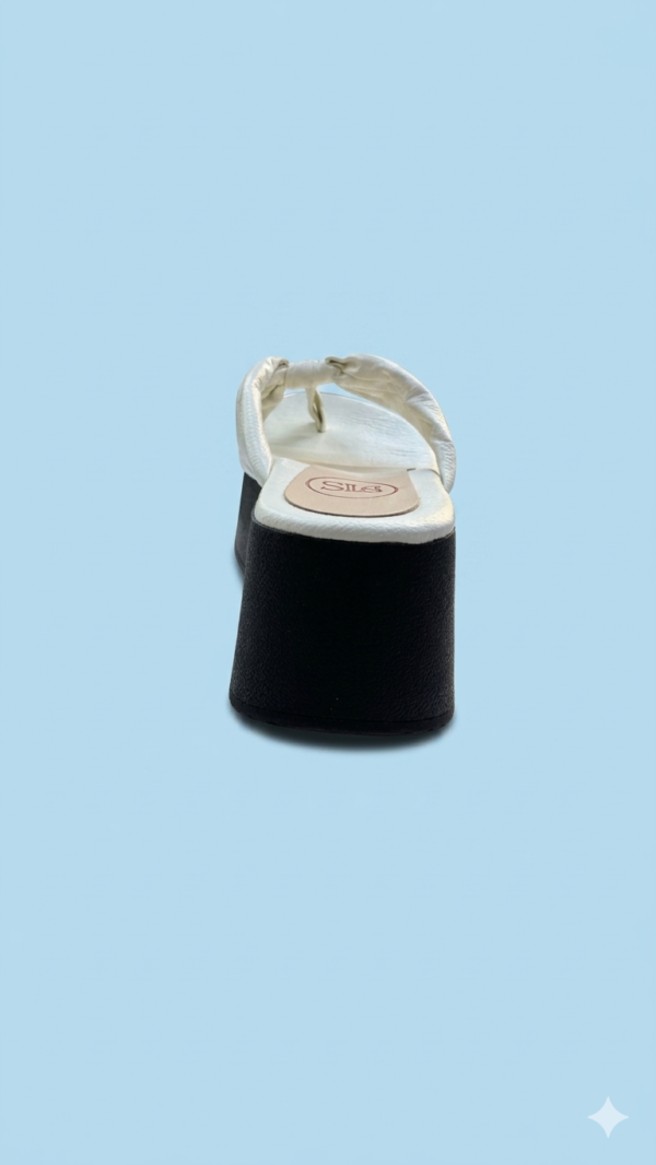 Sandalia Plataforma Thong Marfil