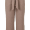 Pantalón Fluido con Cintura Ajustable y Lazo – Marron topo
