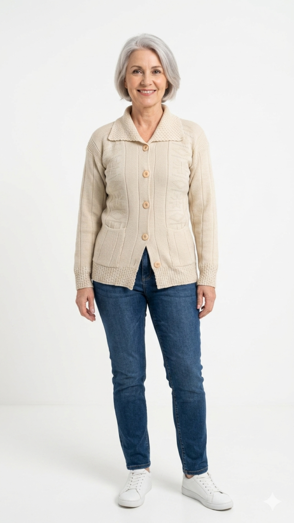 Saco Tejido en Hilo - Beige (Talla Única)