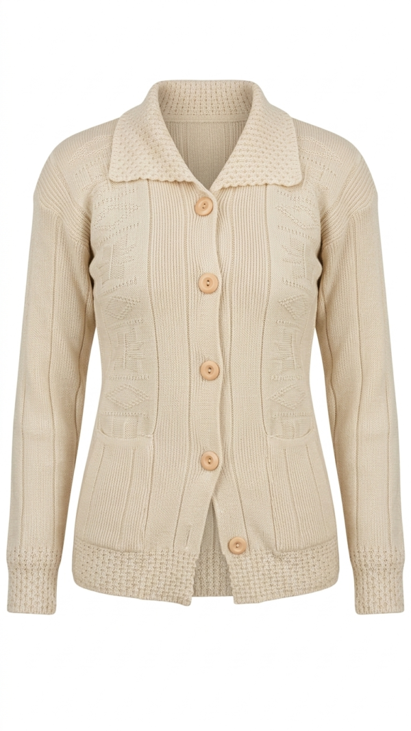 Saco Tejido en Hilo - Beige (Talla Única)