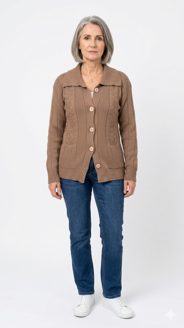 Saco Tejido en Hilo - Camel (Talla Única)