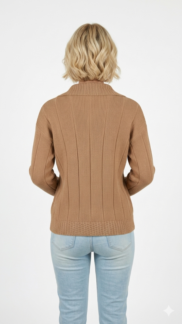 Saco Tejido en Hilo - Camel (Talla Única)