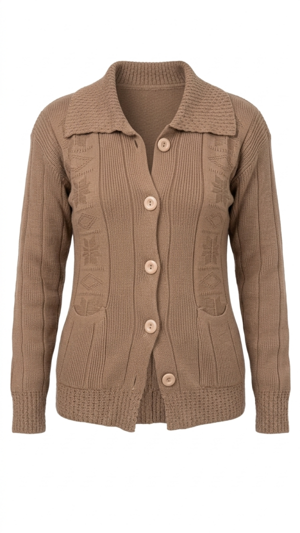 Saco Tejido en Hilo - Camel (Talla Única)