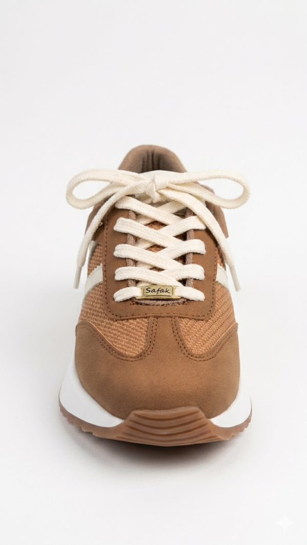 Tenis Deportivos Safak Camel Estilo Retro-Running