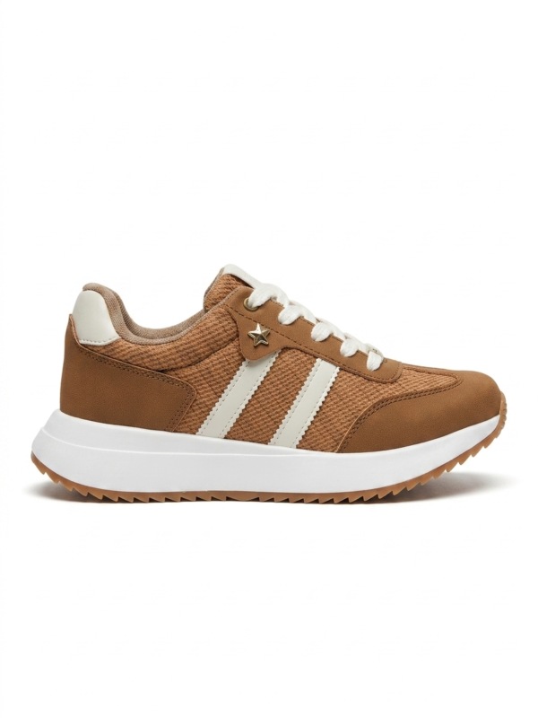 Tenis Deportivos Safak Camel Estilo Retro-Running