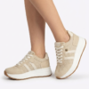Tenis Deportivos Safak Beige Estilo Retro-Running